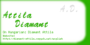 attila diamant business card